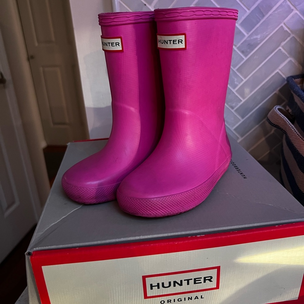 Hunter Waterproof Boots size 7 toddler